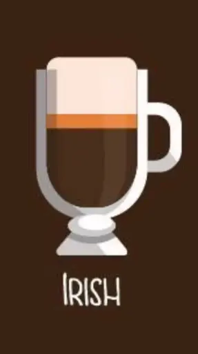 [El café Irish es una deliciosa combinación de café caliente, whisky irlandés y azúcar, coronado con una capa de crema espesa. Su equilibrio entre la intensidad del café y la suavidad del whisky lo convierte en una bebida reconfortante y sofisticada. Tradicionalmente, se sirve en un vaso resistente al calor para apreciar sus capas, brindando una experiencia única con cada sorbo.] IRISH