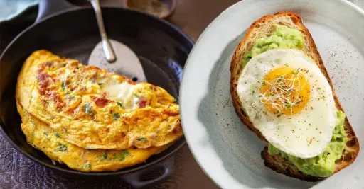 [Saludable y equilibrado, con ingredientes como pan integral, aceite de oliva, tomate, queso, yogur, frutos secos y café o té. Es común en países como España, Italia y Grecia.] DESAYUNO MEDITERRANEO
