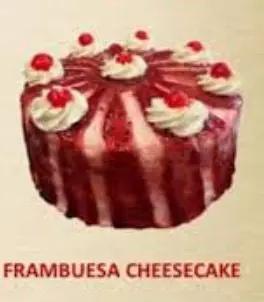 [El cheesecake de frambuesa es un postre cremoso y delicado, con una base de galleta crujiente, relleno de suave queso crema y un toque ácido y fresco de frambuesas. Perfecto para endulzar cualquier ocasión con elegancia y sabor. 🍓🍰] FRAMBUESA CHEESCAKE