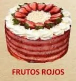 [El pastel de frutos rojos es una delicia esponjosa y fresca, elaborada con bizcocho suave y relleno de crema o nata, decorado con una mezcla vibrante de fresas, frambuesas, moras y arándanos. Su sabor combina lo dulce con un toque ácido, ideal para quienes buscan un postre ligero y lleno de color. 🍓🫐] FRUTOS ROJOS