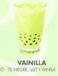 [Bubble Vainilla es una bebida suave y aromática que combina el sabor cremoso de la vainilla con la textura divertida de las perlas de tapioca. Inspirada en el clásico bubble tea, esta versión se prepara con una base de té negro o verde, leche (animal o vegetal) y un toque de extracto o jarabe de vainilla, logrando un perfil dulce, reconfortante y elegante.] BUBBLE VAINILLA