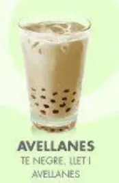 [Bubble Avellana es una bebida cremosa y sofisticada que combina el sabor profundo y tostado de la avellana con la textura divertida de las perlas de tapioca. Inspirada en el estilo del bubble tea, esta versión suele prepararse con una base de té negro o leche, a la que se añade jarabe o crema de avellana para lograr un perfil cálido, dulce y ligeramente a nuez.] BUBBLE AVELLANA